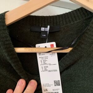 Uniqlo womens Dark Green wool dress